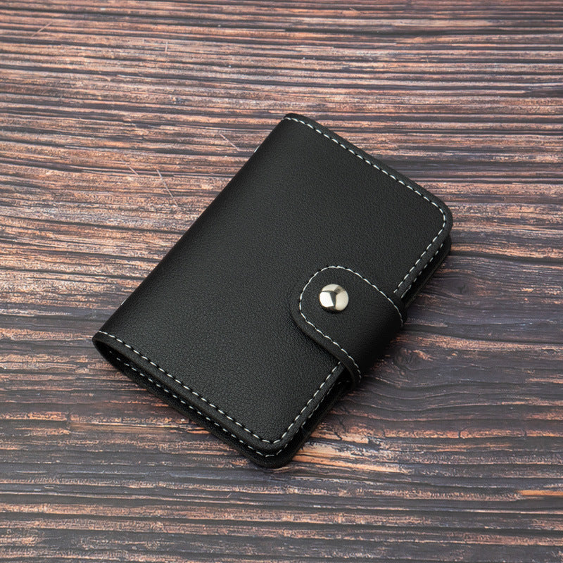 Men And Women Light-weight Thin Simple Leather Document Package