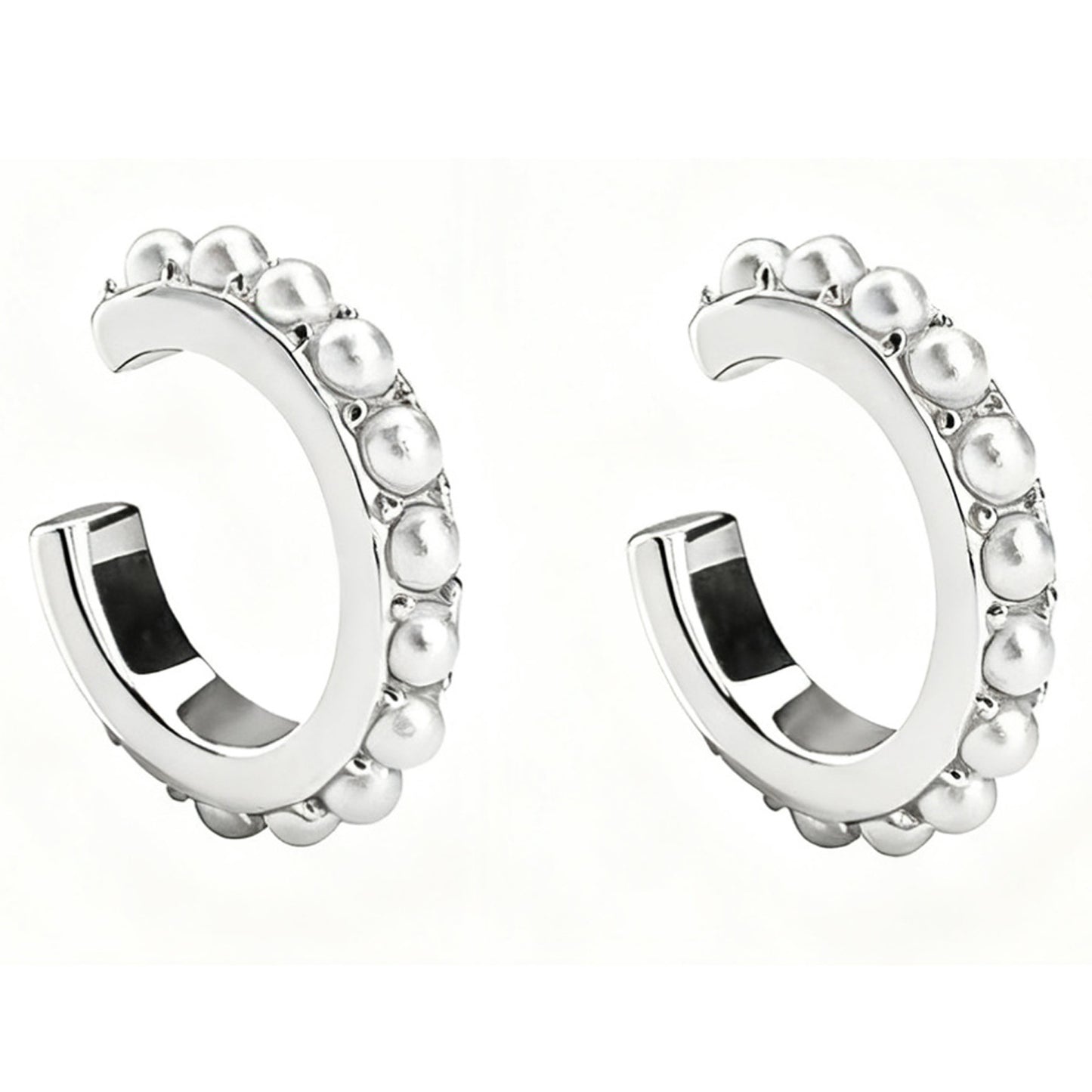 Sterling Silver 18K Electroplating Artistic Sense Pearl Ear Clip