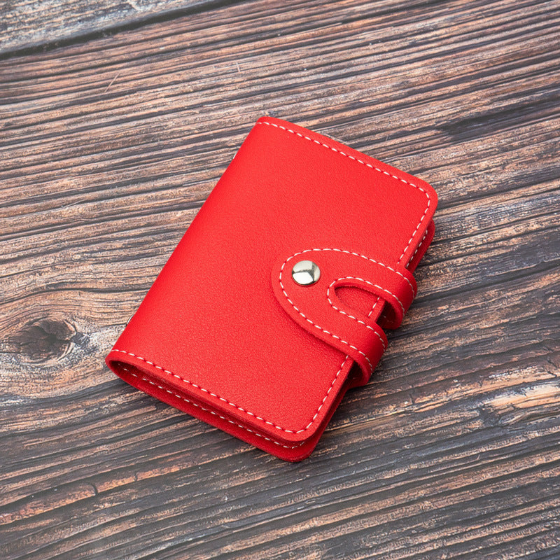 Men And Women Light-weight Thin Simple Leather Document Package