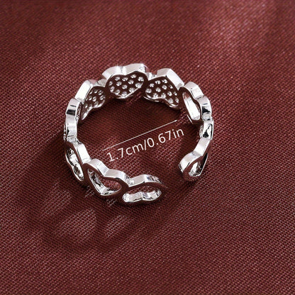 Personalized European And American Love Fashion Small Finger Couples Openings Ring