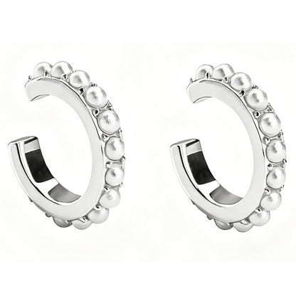 Sterling Silver 18K Electroplating Artistic Sense Pearl Ear Clip
