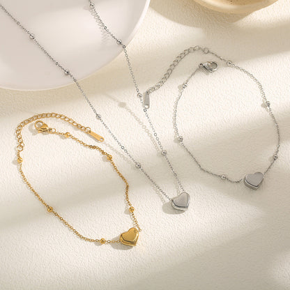 Love Titanium Steel Necklace Women's Fashion Simple Clavicle