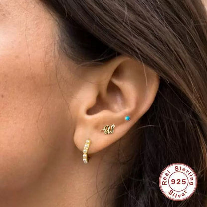 Sterling Silver 18K Electroplating Artistic Sense Pearl Ear Clip