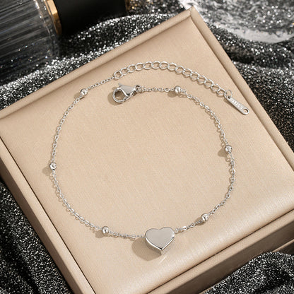 Love Titanium Steel Necklace Women's Fashion Simple Clavicle