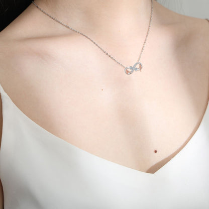 Infinite Symbol Accessories Jewellery Good Sisters Girlfriends Eternal Friendship Necklace For Women